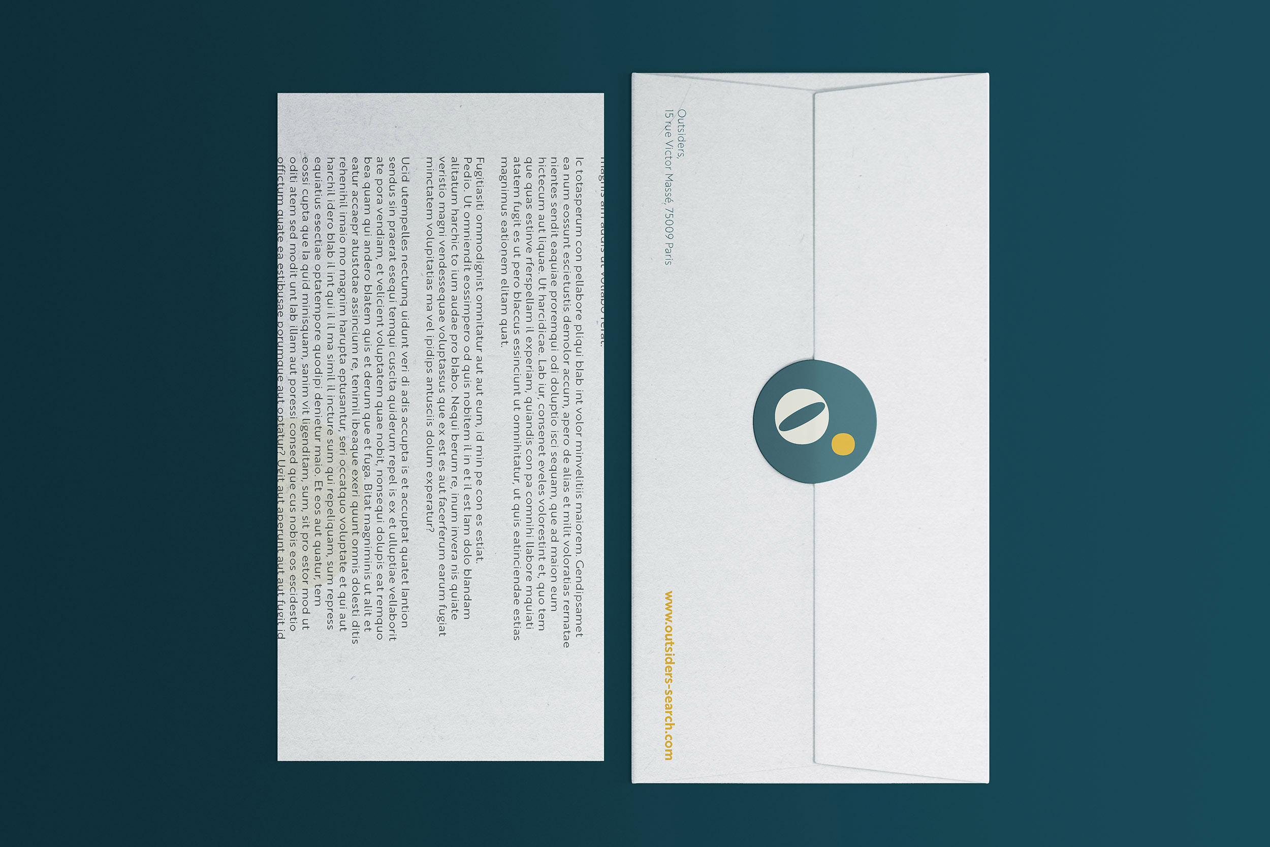 left enveloppe-entête-corporate-sticker